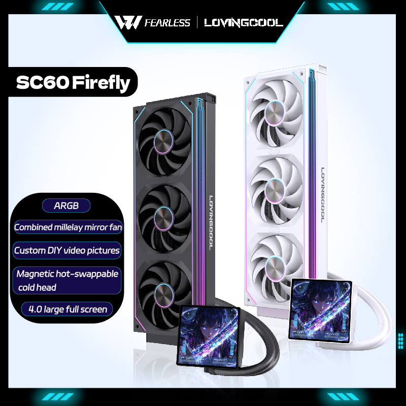 Pc Gaming Liquid - LOVINGCOO SC60 Firefly 360 Cooler Líquido