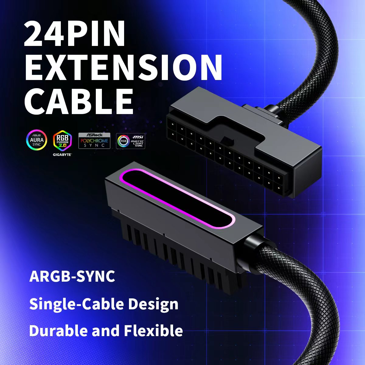 Pc Gaming Lian Li - AIJS ATX24PIN Cabo de extensão de