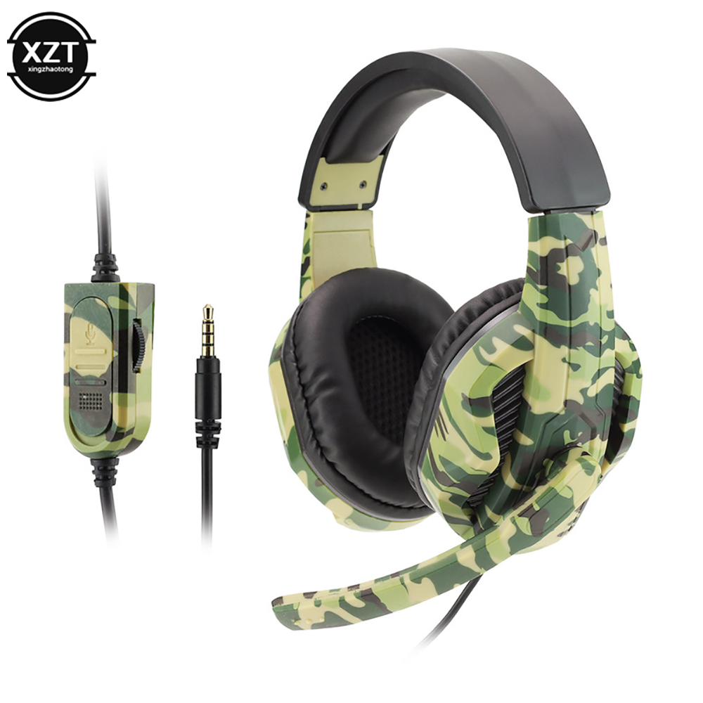 Pc Gaming Simulator - Camuflagem gaming headset 3.5mm aux jack
