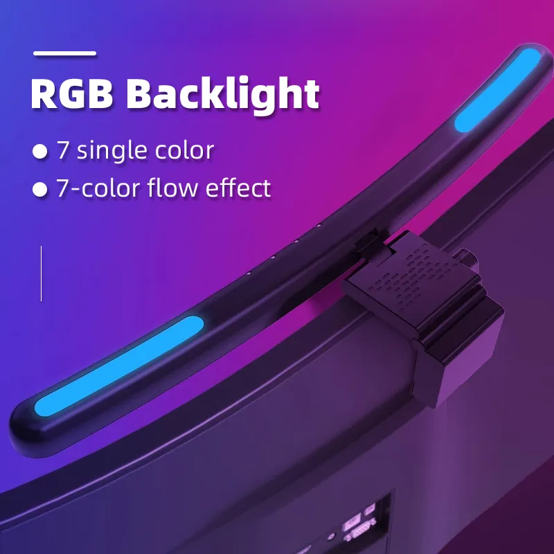 Curvo LED Monitor Light Bar, U - Pc Gaming Simulator avaliação e preço